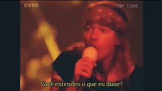 Guns N Roses  Double Talkin Jive  TraduçãoLegendado Live in Canadá 1993 [upl. by Enamrahc99]