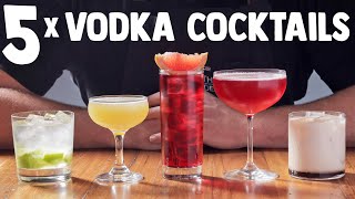 5 x Easy Vodka Cocktails part 1 [upl. by Schilit]