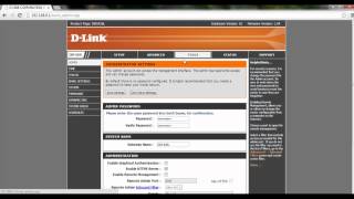 DLink Router HowTo How to turn on Remote Management amp Graphical Authentication [upl. by Nyrrat231]