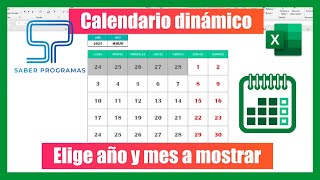 📆 CALENDARIO PERPETUO en Excel sin macros  📅 Calendario dinámico [upl. by Katlaps]