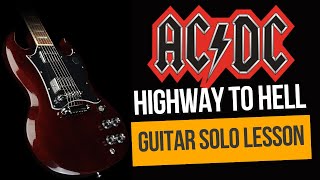 How to play ACDCs Highway to Hell Guitar solo  Tabs [upl. by Goldenberg234]