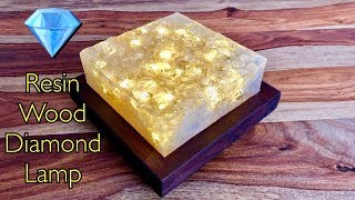 Diamanten LED Lampe aus Epoxidharz 💎 DIY [upl. by Rosaleen]