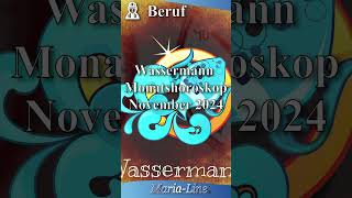 Wassermann BERUF 👷‍♀️ Horoskop November 2024 [upl. by Nageet426]