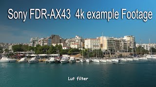 Sony FDRAX43 4k example Footage  zoom test  Lut filter  variant filter [upl. by Idak980]