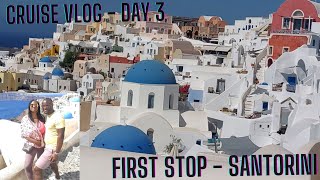 CRUISE VLOG  DAY 3  MSC DIVINA  SHORE EXCURSION  SANTORINI [upl. by Baptiste363]