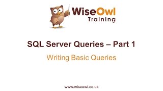 SQL Server Queries Part 1  Writing Basic Queries [upl. by Les]