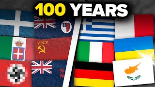 Evolution of ALL European Flags Over Last 100 Years 19232024 [upl. by Levins]