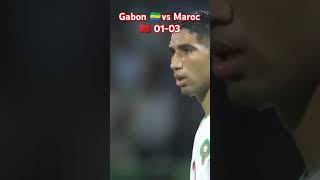 Gabon 🇬🇦 vs Maroc🇲🇦 0103 qualification Can 2025 football africa comedyfilms funny [upl. by Akeylah517]