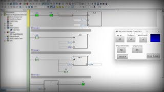 Criando Lógica no CLP de um Contador com Meta e Tempo [upl. by Gipsy]