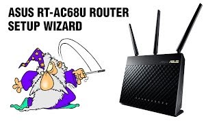 ASUS RTAC68U router setup wizard PCAXECOM [upl. by Lukasz746]