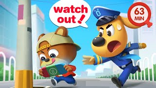 Focus on the Road  Road Safety  Kids Safety Tips  Cartoons for Kids  Sheriff Labrador [upl. by Nylodam]