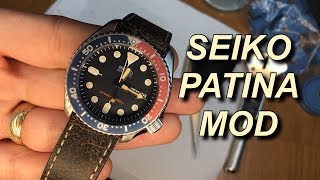 Seiko Patina Mod Using Coffee [upl. by Ursala627]