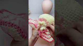 Handmade crochet hat tutorial crochet crochettutorialcrochethat [upl. by Itsrik8]