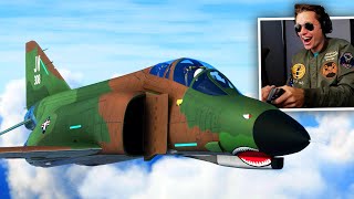 FLYING THE F4 PHANTOM II  Microsoft Flight Simulator [upl. by Bevin]