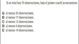 Estadística  Medidas de posición  Problema 1 [upl. by Natala]