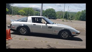 My 2nd Autocross Run With My 81 RX7 [upl. by Usanis]