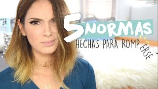 5 NORMAS DE MAQUILLAJE PARA ROMPER  Parte I [upl. by Stefa723]