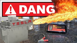 Tesla Battery Kitchen Explosion [upl. by Templer]