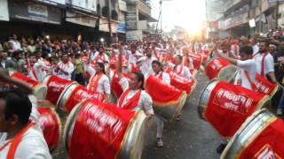 Vighnaharan Dhol Pathak Nashik  Nashikcha raja Visarjan 2016 [upl. by Aivonas407]