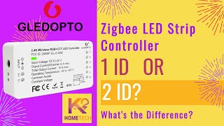 Hue Compatible Gledopto 1ID vs 2ID RGBCCT Zigbee LED Strip Controller Whats the differences [upl. by Yecak]