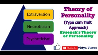 Eysencks Theory of Personality  Theories of Personality TypeTrait Approach  Vidya Venue [upl. by Eetsirk532]