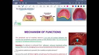 prosthodontics posterior palatal seal Lec4 Stage5 [upl. by Genia265]