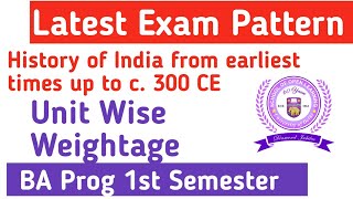 History of India from earliest times up to c 300 CE Exam Pattern BA PROG first semester  Ameeninfo [upl. by Appleton]