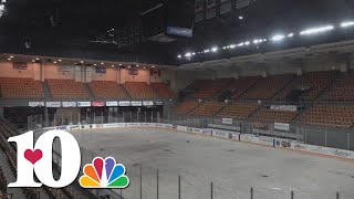 Two Ice Bears games postponed after unforeseen mechanical issue at Knoxville Civic Coliseum [upl. by Rekcut]