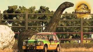 BUILDING A APATOSAURUS DRYOSAURUS amp KENTROSAURUS EXHIBIT  Jurassic World Evolution 2 Exhibit Build [upl. by Cornia224]