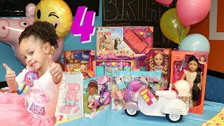 Imanis 4th Birthday Party Opening Presents [upl. by Ehman]