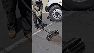 Innovative Mechanical Push Broom shorts cleanup construction [upl. by Enila27]