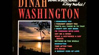 Dinah Washington with Belford Hendricks Orchestra  What a Diffrence a Day Makes [upl. by Landon627]