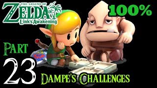 Zelda Links Awakening Walkthrough 100 Switch  Part 23  Dampes Chamber Dungeon Challenges [upl. by Ostap272]