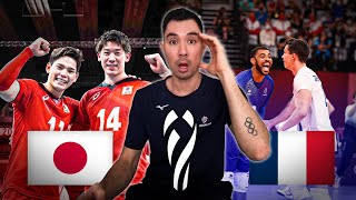 Reacting to France vs Japan Volleyball 2022 FIVB World Championships [upl. by Season834]