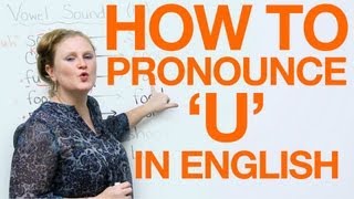 Vowel Pronunciation  u uhoo [upl. by Canute]