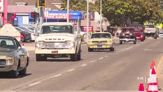 Lompoc High School alumni prep for annual car cruise [upl. by Anividul]