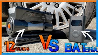 ¿Que tipo de COMPRESOR de AIRE portátil es mejor 12v vs BATERIA [upl. by Nylorac539]