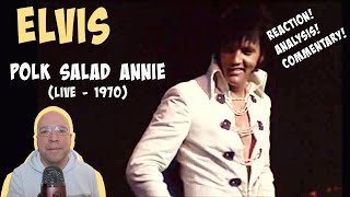 FIRST TIME WATCH REACTION Elvis Presley  POLK SALAD ANNIE Live 1970 [upl. by Aiotal536]