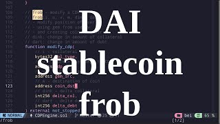 frob  Rewrite DAI stablecoin  part 8 [upl. by Mir]