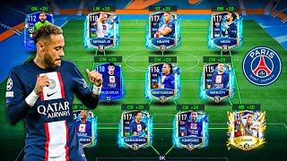 I Made Best Ever PSG Paris SaintGermain Squad We Got Messi Neymar Mbappe FIFA Mobile 23 [upl. by Aridnere532]