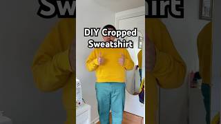 DIY Cropped Sweatshirt streetwear diy tutorial [upl. by Adolfo104]