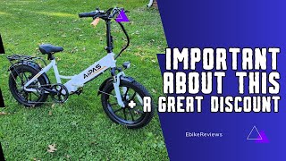 important Key Details Aipas A2 Electric Bike 750W 20quot Electric Bike Review [upl. by Ruenhcs]