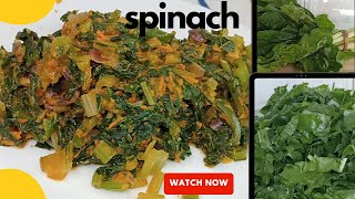 JINSI YA KUPIKA MBOGA ZA MAJANISPINACH [upl. by Katleen]