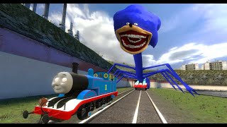 Building a Thomas Train Chased By Cursed Thomas Sonic Tapes in Garrys Mod [upl. by Riffle]