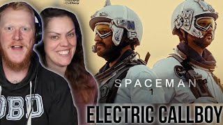 COUPLE React to Electric Callboy  SPACEMAN  OB DAVE REACTS [upl. by Darnok784]