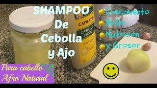 DIY Shampoo de cebolla y ajo para el crecimiento del cabello Lala [upl. by Acilgna]