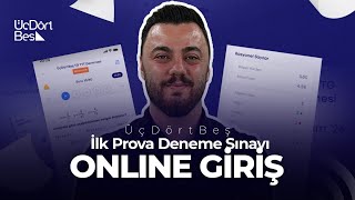 ÜçDörtBeş Yayınları Türkiye Geneli Deneme Sınavına Online Giriş Anlatımı  Kasım 2024 [upl. by Ecyal]