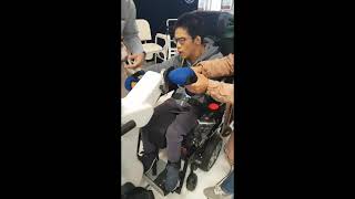 Trying Motomed at ATSA Expo 2021 cerebral palsy ndis [upl. by Channa169]