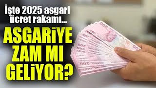 2025 yılı asgari ücret için ilk rakamlar geldi İşte olması beklenen rakam [upl. by Eyahsal872]