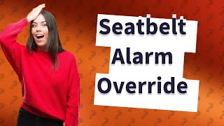 How to turn off seatbelt alarm Toyota Highlander 2018 [upl. by Vance752]